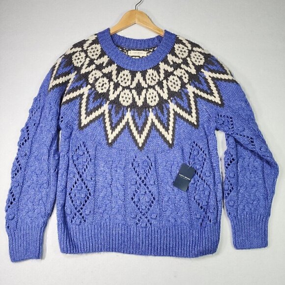 Lucky Brand Sweaters - Lucky Brand Women's Fair Isle Sweater Med. Cable Knit Chunky Pattern Soft NWT